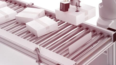 Palletizing packaging in feeding systems