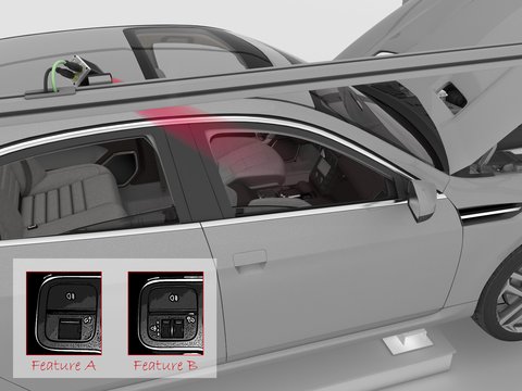 Kontrolle der Schalter am Armaturenbrett